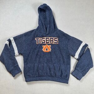 Auburn Tigers Sherpa Fleece Hoodie Kids XL Orange Gray Logo War Eagle NCAA Footb